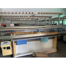 Kauo Heng Kh-323DJ -14 Gauge 60/ 80 Inch with Sami Jacquard Flat Knitting Machine Year 2005 Collar Knitting Machine